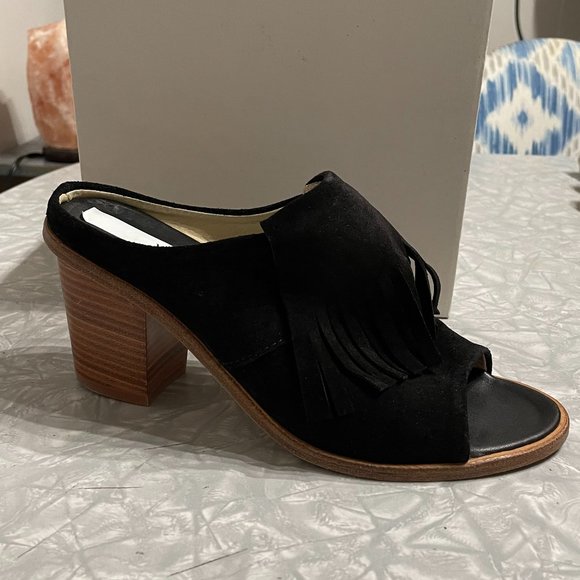 Matt Bernson Black Dover Mule Shoe - Picture 1 of 5